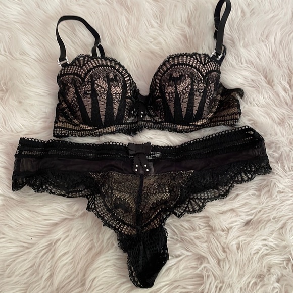 NEW Pleasure State 3pc Bra & Panty Set